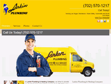 Tablet Screenshot of larkinplumbingservicelv.com